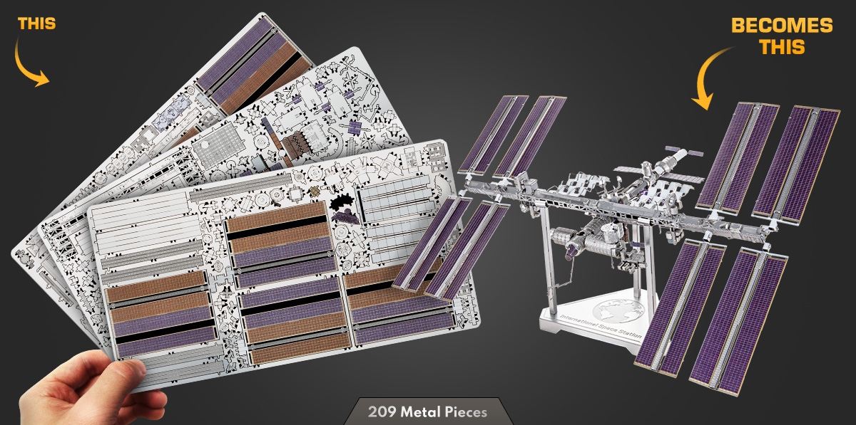 International Space Station Color Metal Earth Premium Series