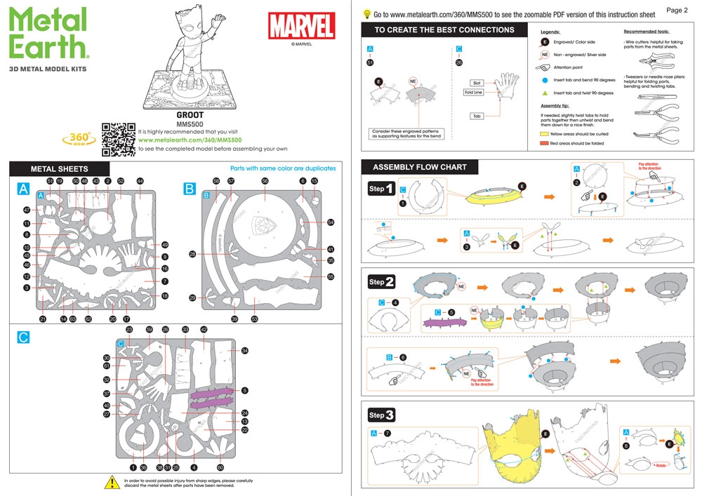 instruction sheet MMS500 - Groot